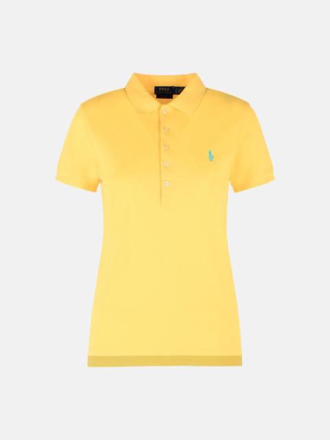 'JULIE' YELLOW COTTON POLO SHIRT
