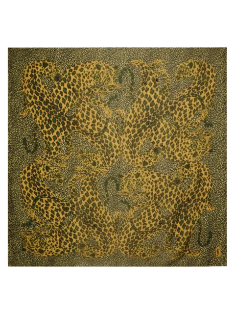 Saint Laurent Leopard-print Silk Scarf