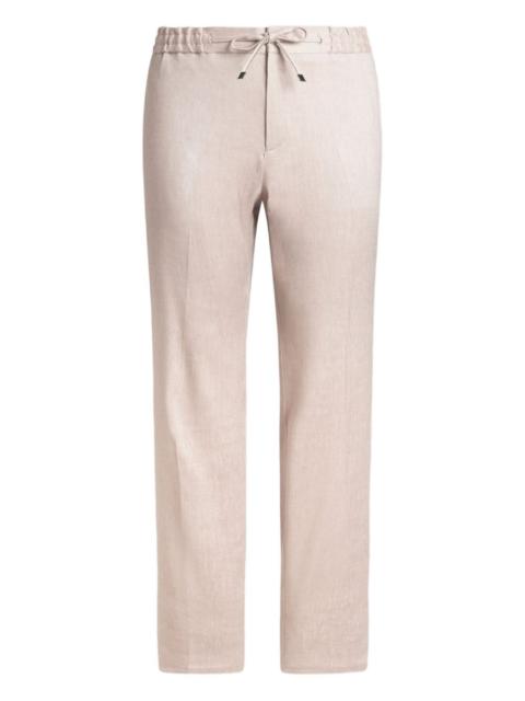 linen twill trousers