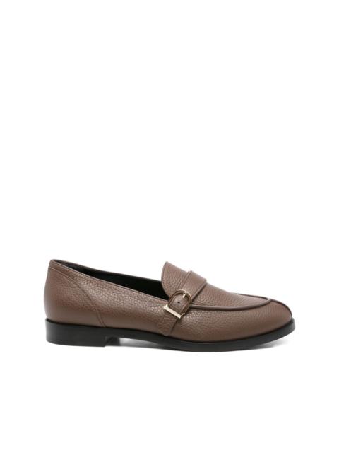buckle-detail leather loafers