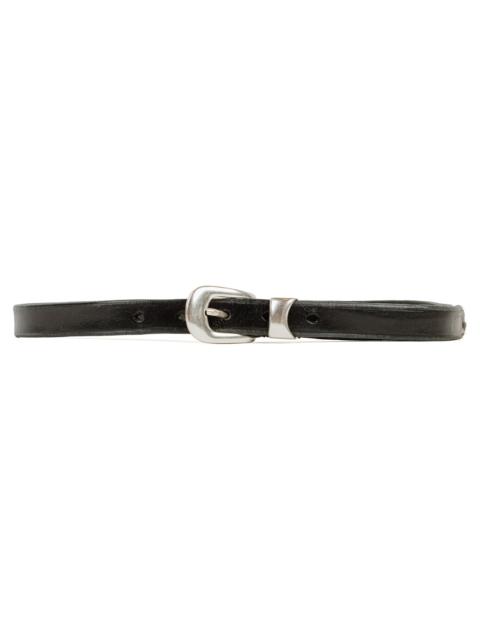 Belt 2CM Black Leather