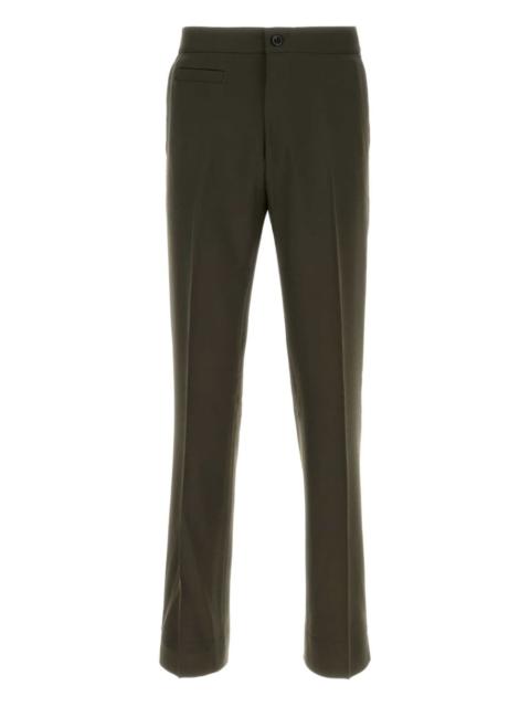pressed-crease trousers