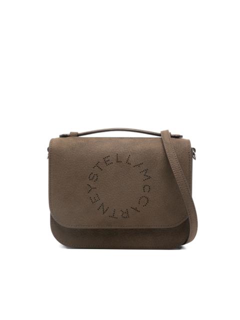 logo-perforated cross body bag