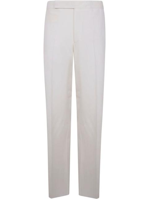 wool straight-leg trousers