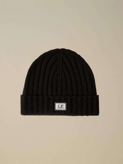 Extrafine Merino Wool Logo Beanie