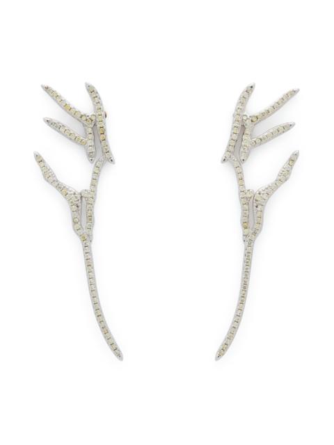 OLIVINE PAVE WING EARRINGS