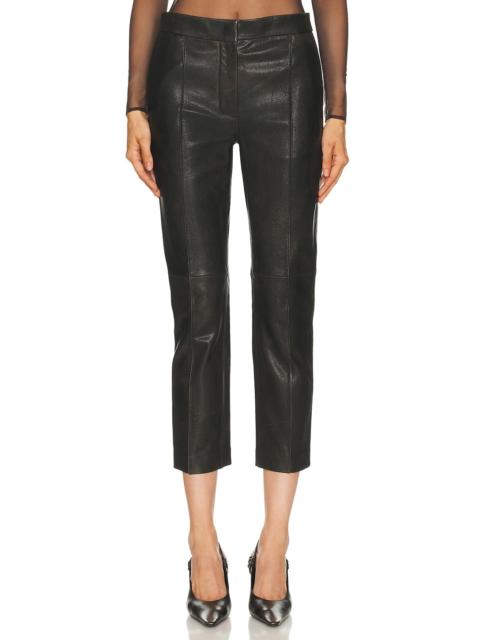 Crop Leather Trouser