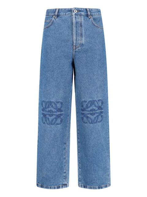 BAGGY 'ANAGRAM' JEANS