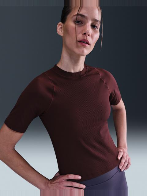 Nike Zenvy Rib Women's Dri-FIT Short-Sleeve Top