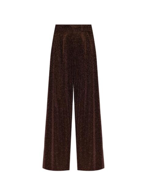 pleated wide-leg trousers