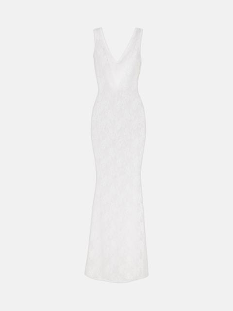 Adel sheer lace maxi dress