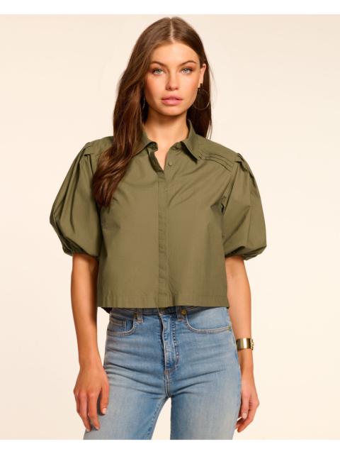 Valeria Cotton Poplin Button Down Top