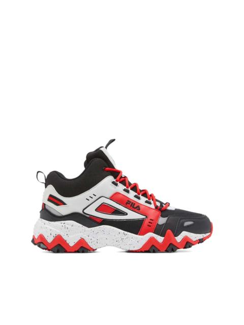 Oakmont Trail Mid "Black/Glacier Gray/Fila Red" sneakers