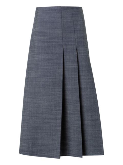 Pleated Akris Skirt