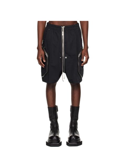 Black Temple Heizer Bela Shorts