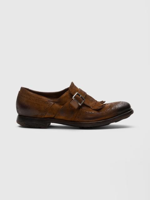 Vintage Suede Monk Strap
