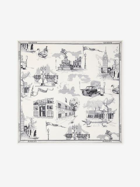 London Landmarks Silk Scarf