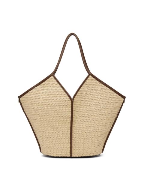 Beige Calella Raffia Tote