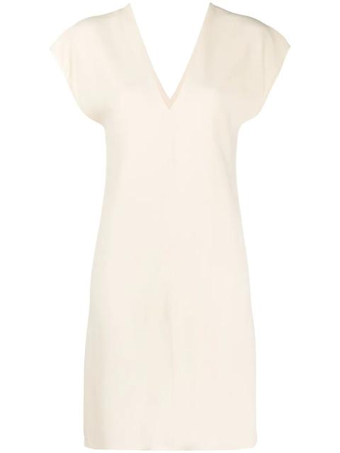 V-neck shift dress