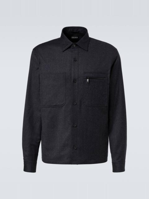 Wool overshirt