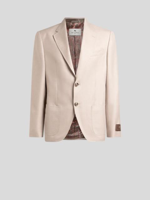 SINGLE-BREASTED COTTON-BLEND JACKET