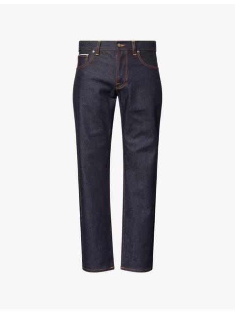 Solid Ollie Straight-Leg Stretch-Denim Jeans
