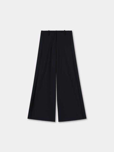 Wide leg pants in virgin wool