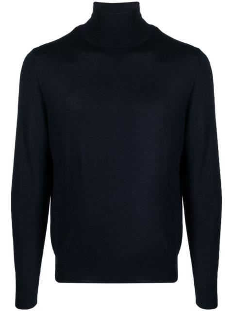 fine-knit roll-neck jumper