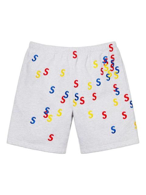Supreme SS21 Week4 Embroidered S Sweatshort Full Print Alphabet Sports Shorts Unisex SUP-SS21-538