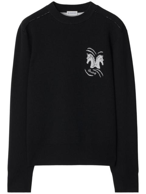 Mirrored Horse knit jumper