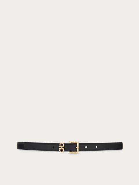 Reversible and adjustable Gancini belt