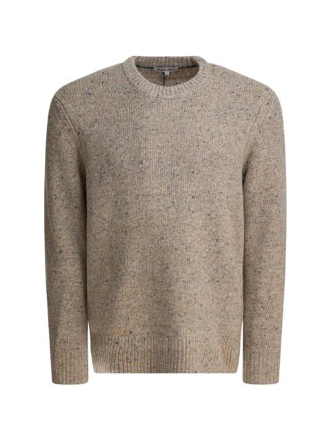 crew-neck knit sweater