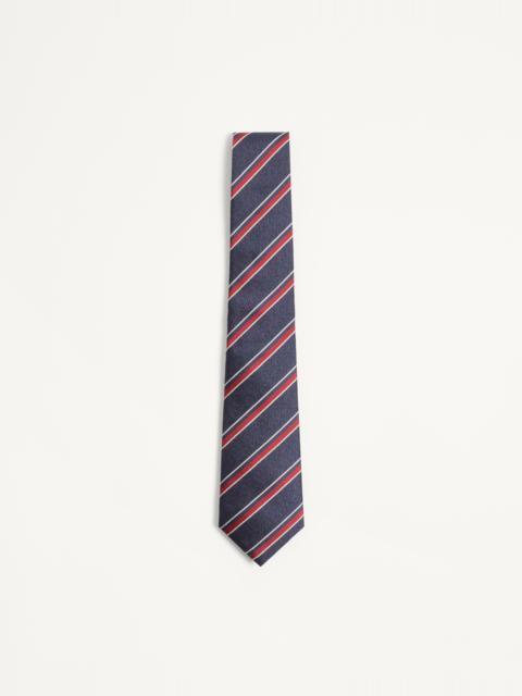 VALENTIE JACQUARD REGIMENTAL SILK TIE