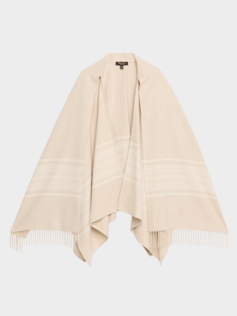 Daisy Cashmere Fringed Scarf Cape