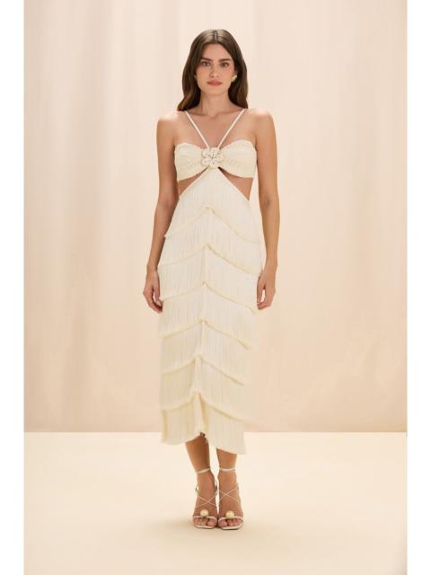 LYA FRINGE MIDI DRESS
