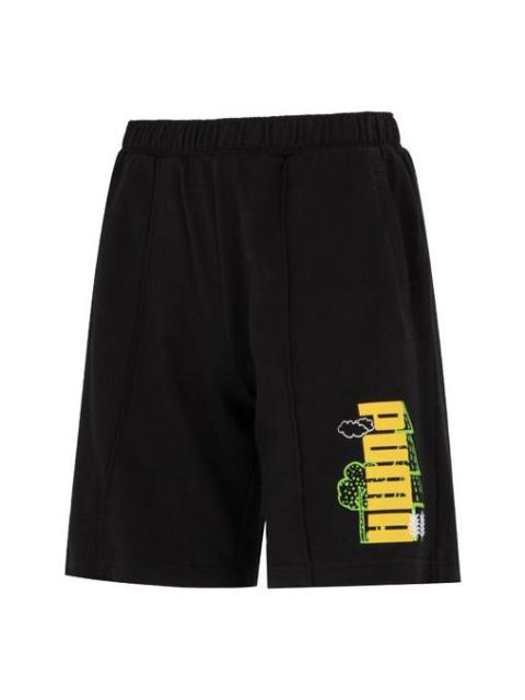 PUMA Logo Nature Shorts 'Black' 538777-01