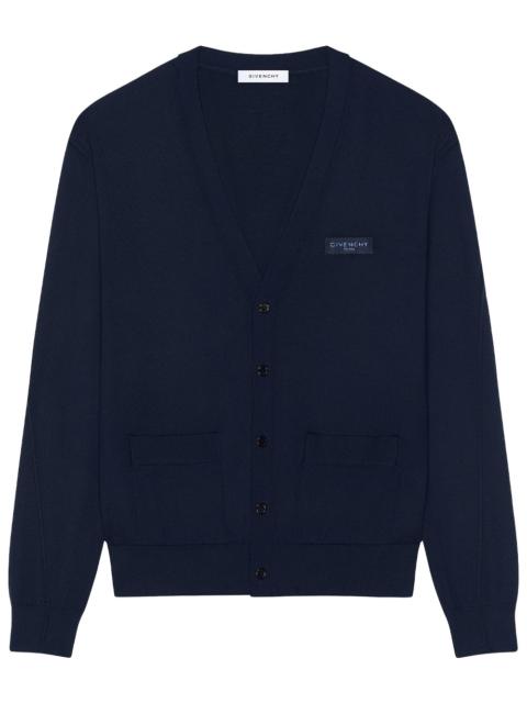 Givenchy cardigan "couture seam" in wool with grosgrain detail