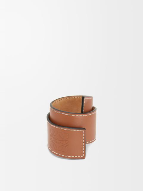 Small slap bracelet in calfskin