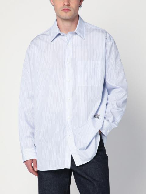 Striped cotton poplin shirt