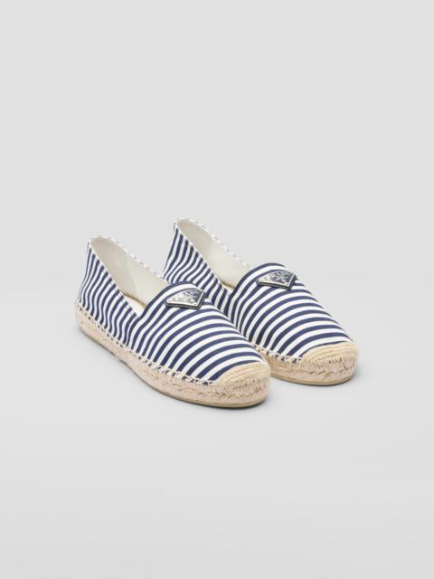 Cotton drill espadrilles