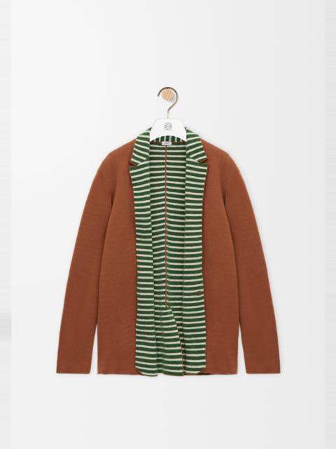 Jacket in wool and alpaca blend