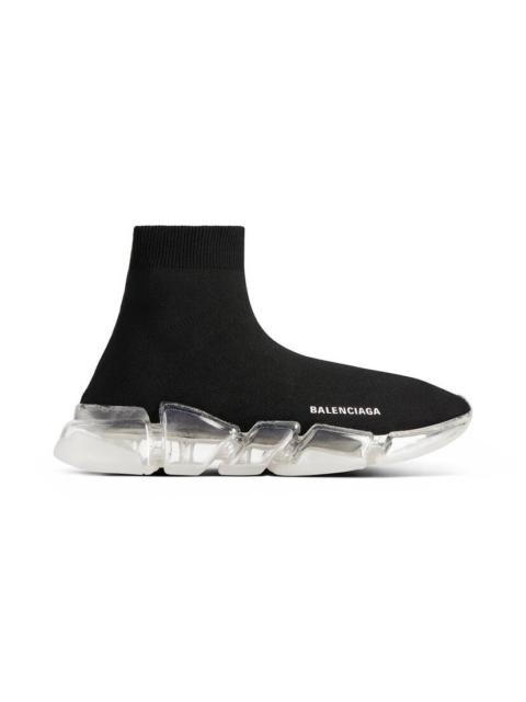 Women's Speed 2.0 Full Clear Sole Recycled Knit Sneaker in Black
