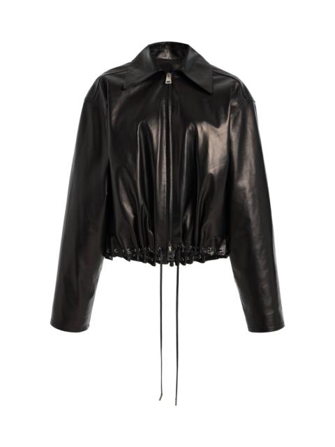 The Leland Leather Jacket black