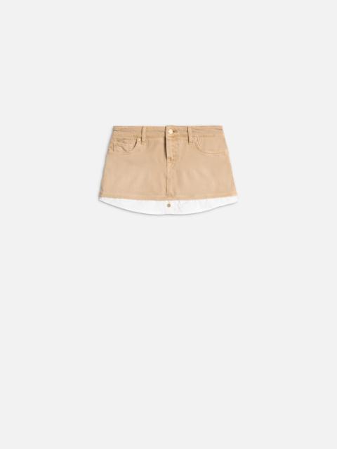 CHERRY MINI SKIRT in MANKIND Sand Dune