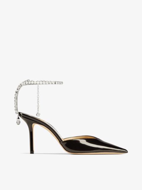 Saeda 85
Black Patent Leather Pumps with Crystal Embellishment