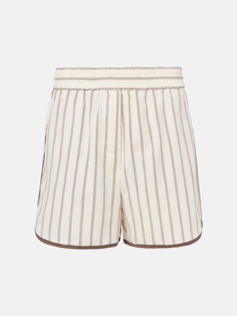 High-rise Bermuda shorts