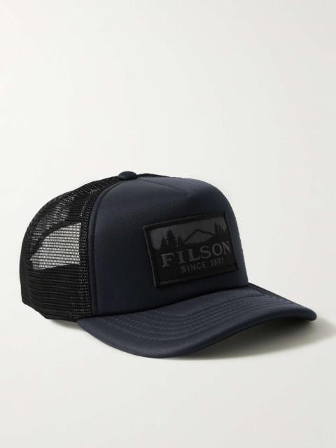 Harvester Logo-Appliquéd Twill and Mesh Trucker Cap