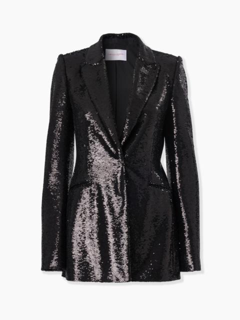 Peak Lapel Sequined Jacket