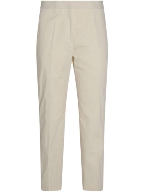 tapered cotton trousers