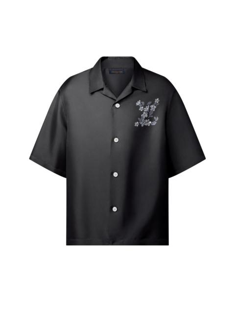 Printed Signature Silk Shirt